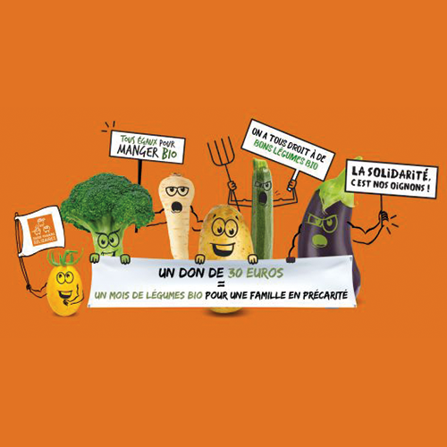 Offrez des paniers de légumes bio à des familles à faibles revenus, participez à la collecte 30 000 Paniers Solidaires !  
