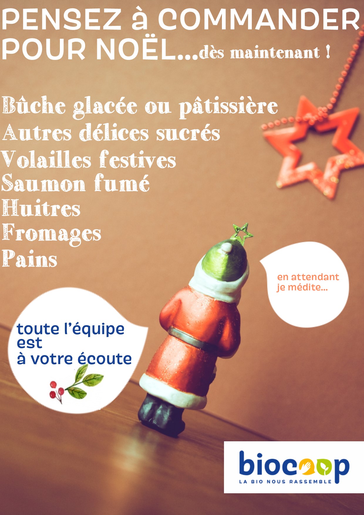 PASSEZ COMMANDE POUR LES FÊTES ! PASSEZ COMMANDE POUR LES FÊTES !